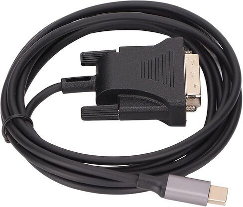 USB C 3.1 to DVI Cable Adapter High Speed Stable Type C to DVI Converter Cable for TV Smartphone Projector 190cm 74.8in ABS Material in Kuwait