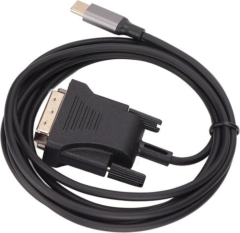USB C 3.1 to DVI Cable Adapter High Speed Stable Type C to DVI Converter Cable for TV Smartphone Projector 190cm 74.8in ABS Material in Kuwait