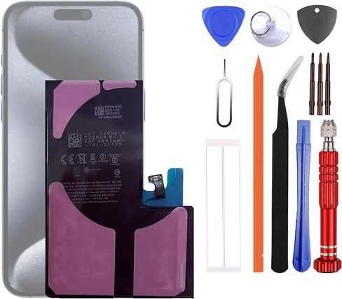 A3121 Battery Compatible with iPhone 15 Pro Max Model A2849 A3105 A3106 A3108 Replacement Battery for with Repair Tool kit in Kuwait