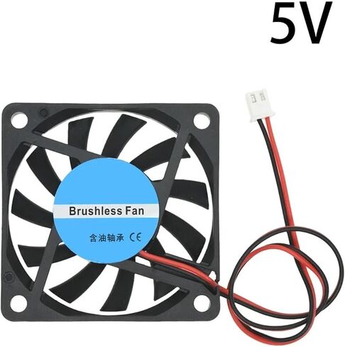 5/12/24V Hydraulic Cooling Fan Case Fan 60 * 10mm 6010 with 6CM XH2.54-2P Hotend Brushless Cooler in Kuwait