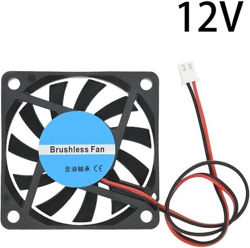 5/12/24V Hydraulic Cooling Fan Case Fan 60 * 10mm 6010 with 6CM XH2.54-2P Hotend Brushless Cooler in Kuwait