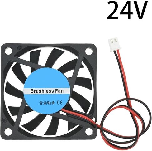 5/12/24V Hydraulic Cooling Fan Case Fan 60 * 10mm 6010 with 6CM XH2.54-2P Hotend Brushless Cooler in Kuwait