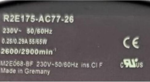 R2E175-AC77-26 230V 0.25/0.29A 55/65W 2600/2900RPM Cooling Fan 4-Wire in Kuwait