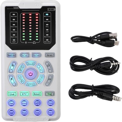 Portable Voice Changer Sound Card Set,16 Voice Mode, 8 Sound Effect in Kuwait