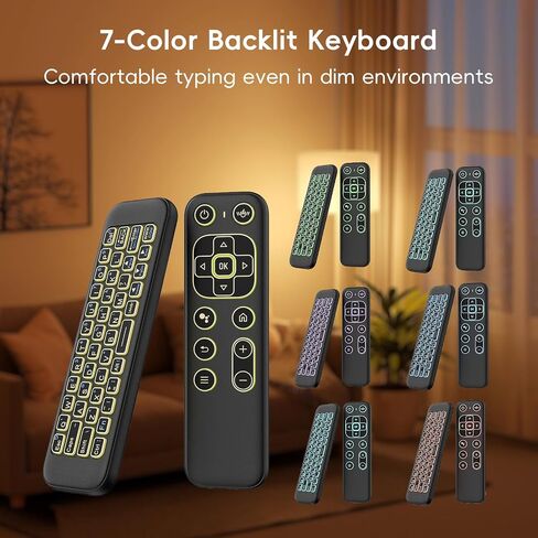 iPazzPort Mini Wireless Keyboard Remote, Bluetooth & 2.4G Air Mouse in Kuwait