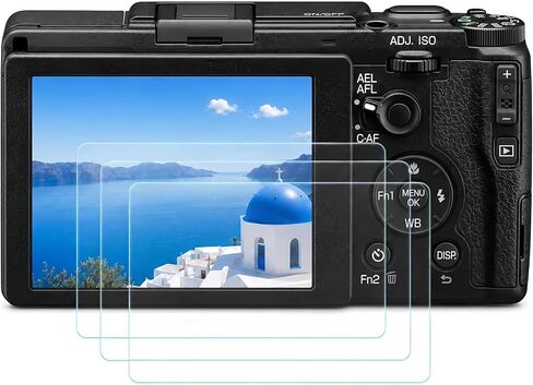 Model-Specific Custom Fit for Ricoh GR GRII GR II GR 2 GR2 Camera Screen Protector – 3-Pack, 0.3mm 9H Hardness Tempered Glass, Full-Screen Edge-to-Edge, Crystal Clear, Bubble-Free, Anti-Scratch in Kuwait