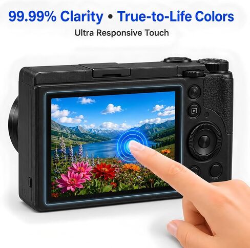 Model-Specific Custom Fit for Ricoh GR GRII GR II GR 2 GR2 Camera Screen Protector – 3-Pack, 0.3mm 9H Hardness Tempered Glass, Full-Screen Edge-to-Edge, Crystal Clear, Bubble-Free, Anti-Scratch in Kuwait