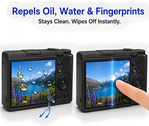 Model-Specific Custom Fit for Ricoh GR GRII GR II GR 2 GR2 Camera Screen Protector – 3-Pack, 0.3mm 9H Hardness Tempered Glass, Full-Screen Edge-to-Edge, Crystal Clear, Bubble-Free, Anti-Scratch in Kuwait