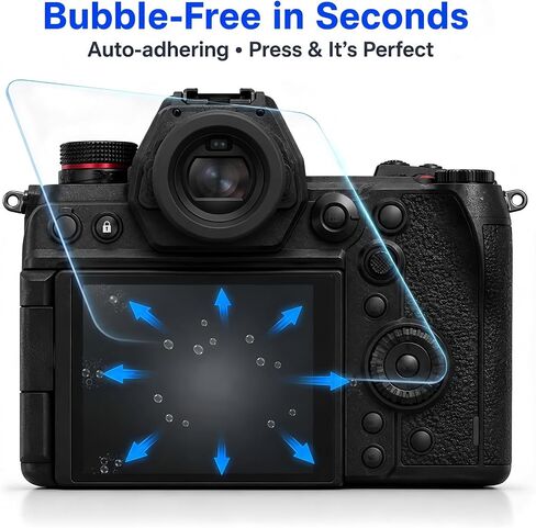 Model-Specific Custom Fit for Panasonic Lumix DC-GH5 GH5S GH5M2 GH5 II DC-S1H S1R Camera Screen Protector – 2-Pack, 9H Hardness Tempered Glass, Full-Screen Edge-to-Edge, Crystal Clear, Bubble-Free in Saudi Arabia