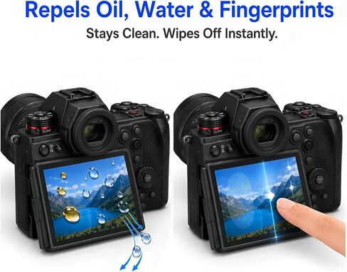 Model-Specific Custom Fit for Panasonic Lumix DC-GH5 GH5S GH5M2 GH5 II DC-S1H S1R Camera Screen Protector – 2-Pack, 9H Hardness Tempered Glass, Full-Screen Edge-to-Edge, Crystal Clear, Bubble-Free in Saudi Arabia