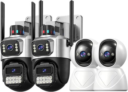 6MP Dual Lens Security Camera Outdoor for Home, 5G/2.4G WiFi in Kuwait