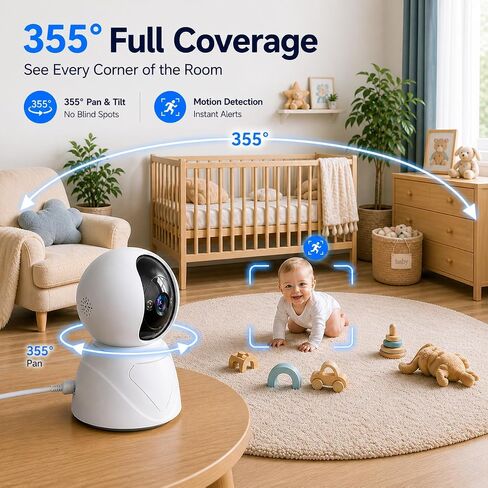 6MP Dual Lens Security Camera Outdoor for Home, 5G/2.4G WiFi in Kuwait