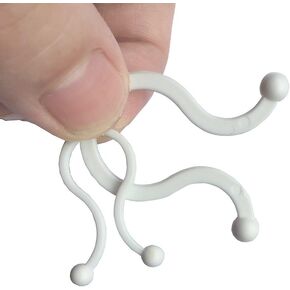 50 Pack PP Twist Ties,Reusable Cable Ties Assorted SIZE (D:11mm and 18mm) Cable Ties Cord Organizer Cord Management for Household, Office, Travel in Kuwait
