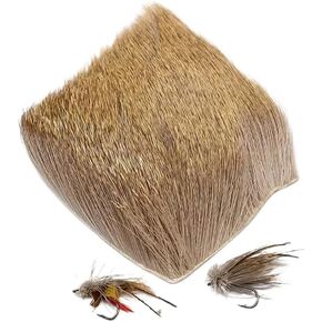 1 Pcs Dry Fly Tying Elk Deer Hair Patch for Caddis Zonker Mice Fishing Fly Dry Flies Tying Material in Kuwait