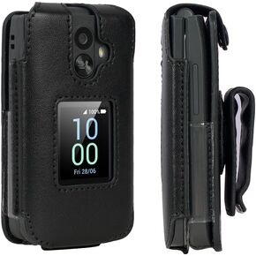 Leather Case for TCL Flip 3 T435 (2024) - BELTRON Case with Secure Form Fit Cover, Built-in Screen Protection & Rotating Metal Belt Clip (Tracfone Spectrum Verizon) in Kuwait