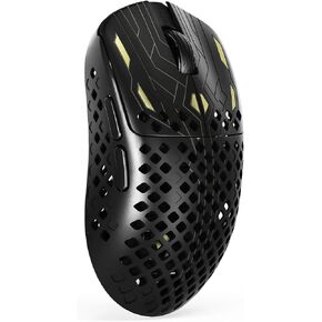 MAMBASNAKE M2 Carbon Fiber Wireless Gaming Mouse,PAW3395PRO 40K DPI Optical Sensor,41g Ultra Lightweight Ergonomic,Programmable Buttons BT/2.5Ghz/Wired Mice,Computer Accessories for PC/Mac-White in Kuwait