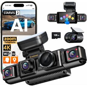Neideso 5 Channel Telephoto 4K Dash Cam for Zoom Details, 360° View, N800 in Kuwait