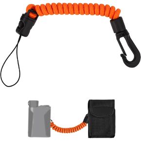 Rangefinder Tether, 8-40cm/3.15-15.75in High-Density Polyester Retractable Rangefinder Lanyard Suitable for Hunting Fishing Camping Accessory in Saudi Arabia
