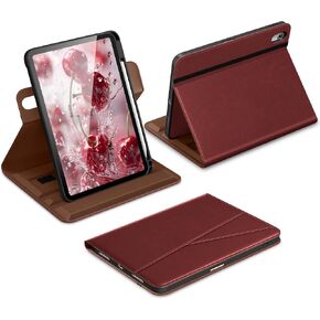 DTTO for iPad Air 11 inch Case M4 / M3 / M2 (2026/2025/2024), iPad Air 5th / 4th Gen (2022/2020), 360 Degree Rotating Premium Leather Folio Stand Cover with Pencil Holder, Brown in Kuwait