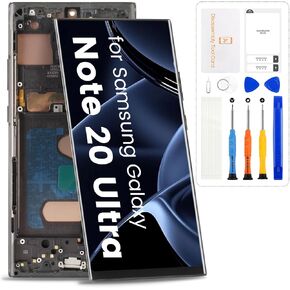 Screen Replacement for Samsung Galaxy Note 20 Ultra Black with Frame,Incell in Kuwait