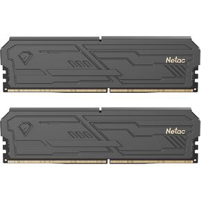 Netac DDR4 DRAM 32GB Kit (2x16GB) 3200MHz XMP 2.0 Dual Channel RAM CL16 (PC4-25600) 1.35V 288-Pin Upgraded Aluminum Heat Sink Ideal for Gaming Computer Upgrade - Shadow III Series Black in Kuwait