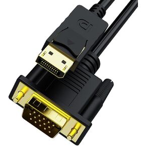 Vga Adapter Cable Black Free Copper for Computer Monitor in Kuwait