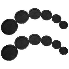 SHINEOFI 12pcs Rubber Cable Grommets Double-Sided Round Wire Protectors with Sealing Capabilities for Maximum Cable Protection and Tool-Free Installation, for Office and Furniture Use in Kuwait