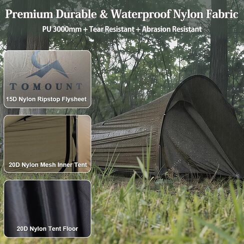 MC TOMOUNT 15D Nylon Ultralight Bivy Tent, Waterproof 1 Person Camping Tent in Kuwait