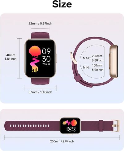 Smart Watch for Women with Call Function, Pedometer, Sleep Tracker, 100+ Sports Modes, Steps and Calories Counter, Waterproof in Saudi Arabia