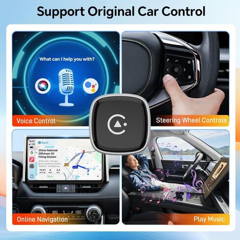 Wireless CarPlay Android Auto Dongle for Wired Cars in Saudi Arabia