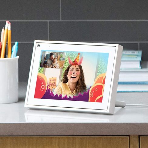 Portal Mini Black 8" from Facebook. Smart, Hands-Free Video Calling with Alexa Built-in in Kuwait