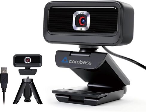 Webcam for PC, Computer Camera for Desktop, 1080P Webcam with Tripod,USB Web Cam, 2 Noise Reduction Mics, Built-in Privacy Cover,Plug&Play in Saudi Arabia