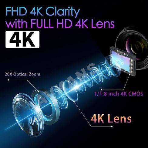 Studio 4K Camera, AI Auto Tracking 20X Zoom NDI PTZ with HDMI SDI USB2.0 for Ministry, Church, Video Production, PoE Support in Saudi Arabia