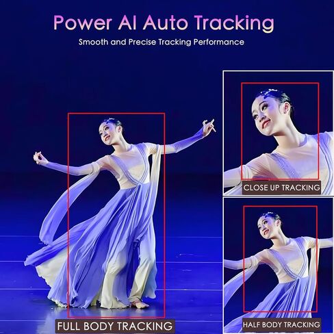 Studio 4K Camera, AI Auto Tracking 20X Zoom NDI PTZ with HDMI SDI USB2.0 for Ministry, Church, Video Production, PoE Support in Saudi Arabia