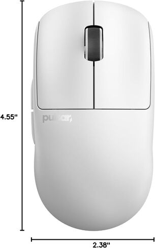 Pulsar Gaming Gears X2V2 mini Wireless Gaming Mouse, Ultra Lightweight 1.80 oz (51 g), Symmetrical, Optical Switch, 2.4 Ghz 1 ms, 26000 DPI, PAW3395 Sensor (Mini, Wireless, White) in Kuwait