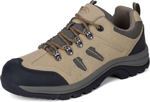 CC-Los Men’s Waterproof Hiking Shoes - Suede Leather Lightweight Breathable Outdoor Trekking in Kuwait