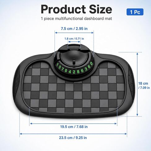 1Pcs Multifunction Car Anti-Slip for Phones,Keys(Black-Gray) in Kuwait
