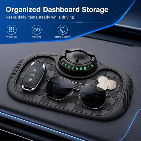 1Pcs Multifunction Car Anti-Slip for Phones,Keys(Black-Gray) in Kuwait