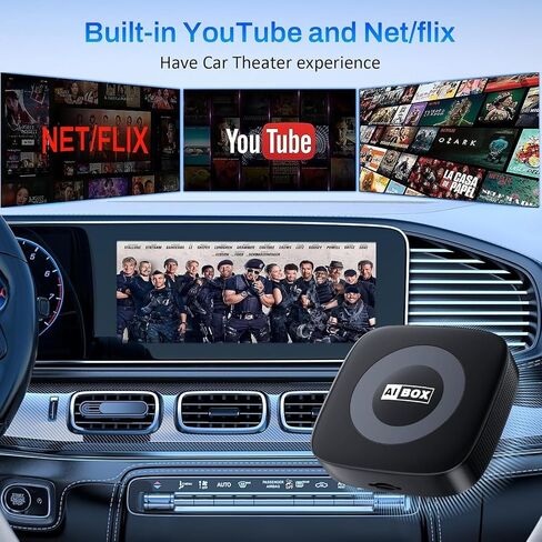 Ai Magic Box for Streaming Net/Flix/YouTube/TikTok, Wireless CarPlay Adapter Dongle Support TF Card for OEM Wired Car Play & Android Auto Cars Ai Box Carplay in Saudi Arabia