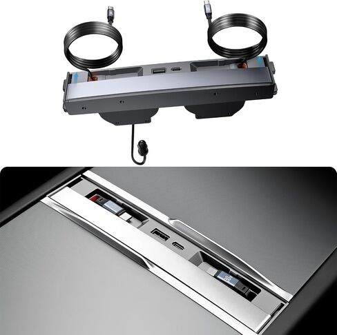 4-in-1 Phone Charger USB Hub for Tesla Model Y 2021-2024 &Model 3 2021-2023 in Kuwait