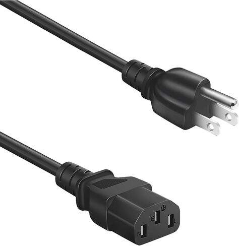 C13 Power Cord Replacement for Epson, Optoma, ViewSonic, NEC Projector and TV Computer Monitor -18 AWG, 3 Prong Plug, 6 FT in Kuwait