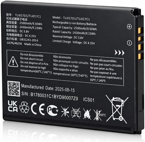TLi017D1 Battery, High Capacity Li-ion Replacement Battery for TCL Flip Pro VZW-TCL-4056W/4056S Phone,Model:TLi017D1 in Kuwait