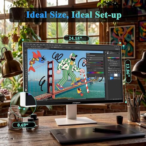INNOCN 27" 4K 120Hz HDR500 USB-C 90W Monitor for MacBook/Mac mini - 16:9 IPS, DeltaE＜1, DP1.4, HDMI 2.1, Pivot Stand, CB27U1 in Kuwait