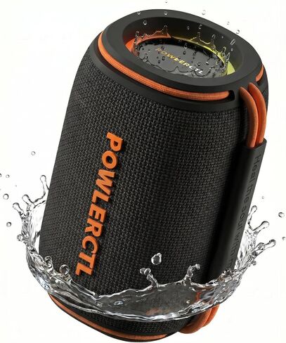 Bluetooth Speaker, 360° Portable Wireless Speaker, IPX6 Waterproof, Bluetooth 5.3, RGB Light, TWS for Home/Outdoor/Travel/Camping, Gift for Men, Birthday Gift in Kuwait