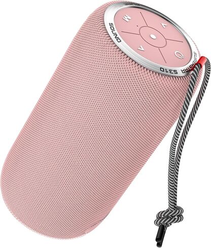 Oraolo Upgraded S310 Bluetooth Speaker, 30W Portable Speaker, 360° Stereo Sound with Punchy bass, TWS Pairing, IPX6 Waterproof, Bluetooth 5.2, 24H Playtime, Perfect for Outdoor, Beach, Party, Pink in Kuwait