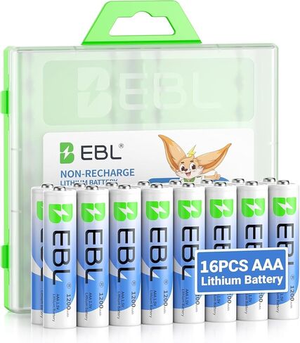 EBL Lithium Batteries AAA 8 Pack, 1200mAh Non-Rechargeable High Performance 1.5V Triple A Battery for High-Tech Devices in Kuwait