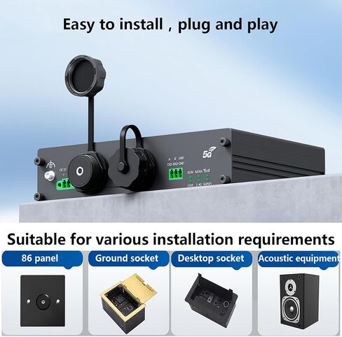 PENGLIN 2PCS Waterproof 3.5mm TRS Panel Mount Adapter in Kuwait