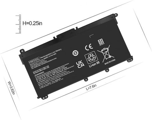 HW03XL L97300-005 Battery Replacement for HP Pavilion 15 15-EG 15-EH 15-eg0xxx 15-eg0073cl 15-eg0053cl 15-eg1053cl 15t-eg000 15-eh1xxx 17-CN 17-CP 17-CN0XXX 17-CN0023DX 17-cp0700dx Laptop. in Kuwait