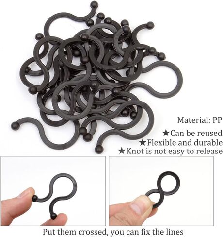 50 Pack PP Twist Ties,Reusable Cable Ties Assorted SIZE (D:11mm and 18mm) Cable Ties Cord Organizer Cord Management for Household, Office, Travel in Kuwait