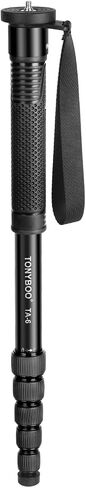 Manbily 77" Camera Monopod, Heavy Duty 28mm Aluminum Monopod for DSLR Cameras, 22 lbs Load Capacity, 6-Section Compact Travel Monopod with 1/4" & 3/8" Reversible Screw for Wildlife, Photography in Saudi Arabia